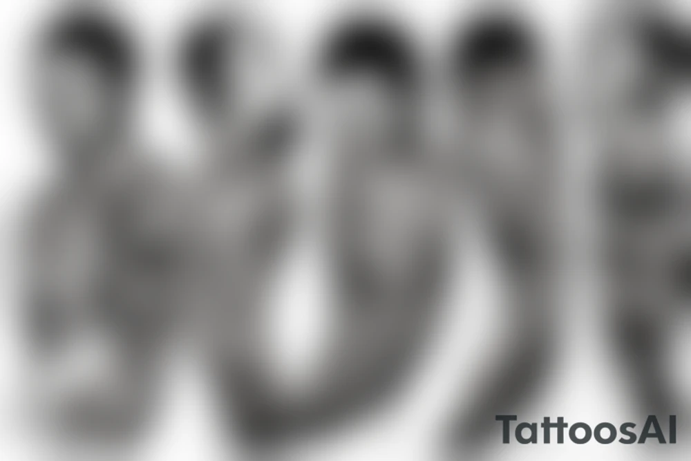 greek gods with angels tattoo idea