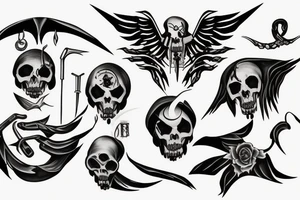 Reaper scythe tattoo idea
