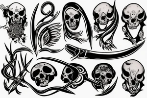 Reaper scythe tattoo idea