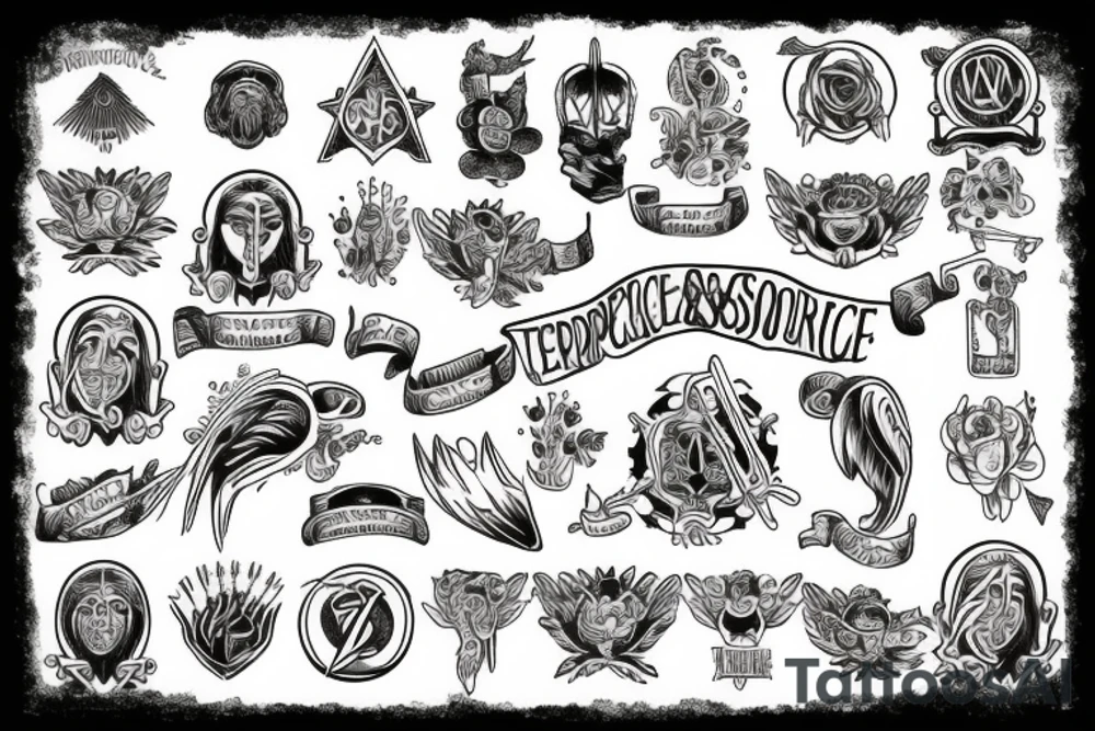 Courage, Temperance, Justice, Wisdom tattoo idea