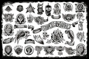 Courage, Temperance, Justice, Wisdom tattoo idea