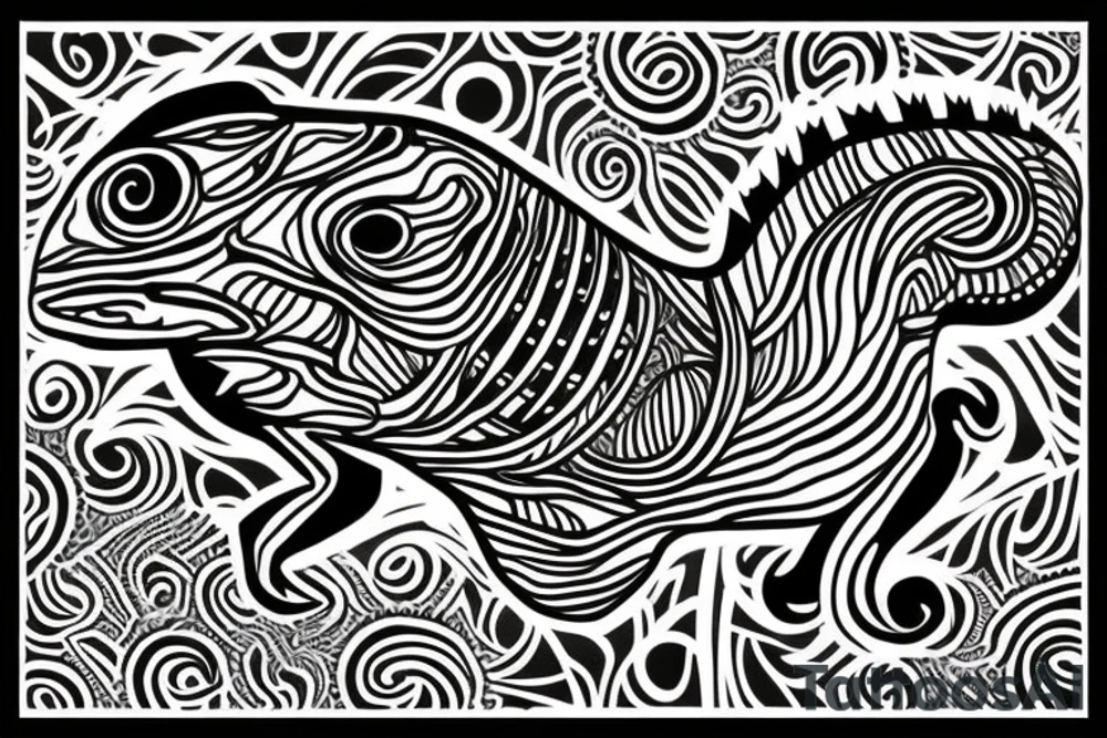Chameleon tattoo idea