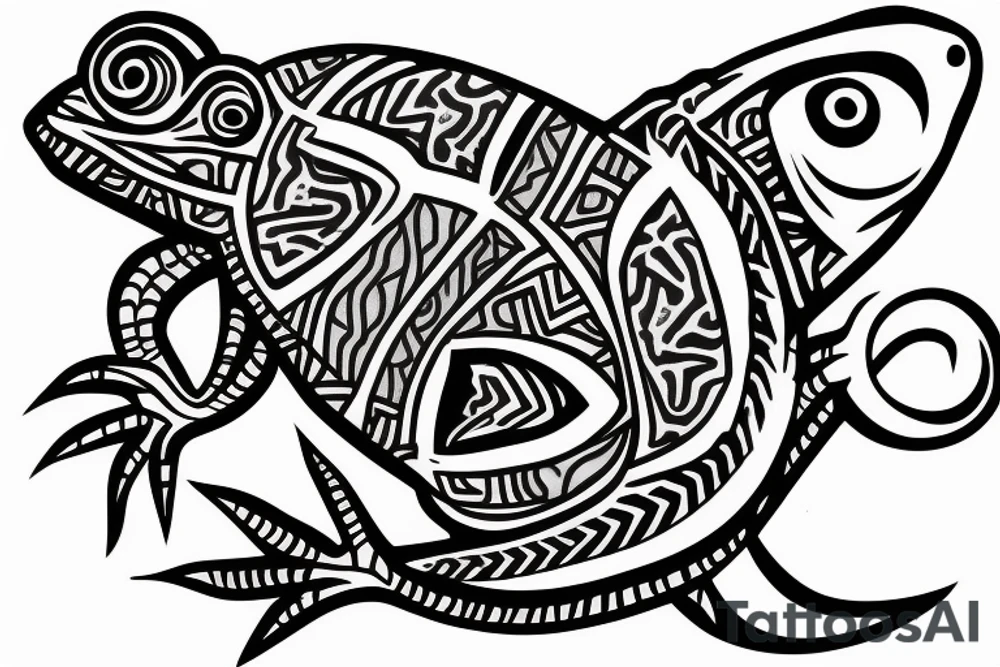 Chameleon tattoo idea