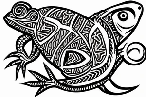 Chameleon tattoo idea