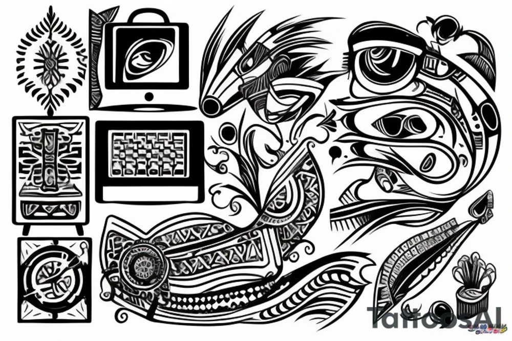 Computer tattoo idea