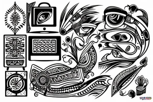 Computer tattoo idea