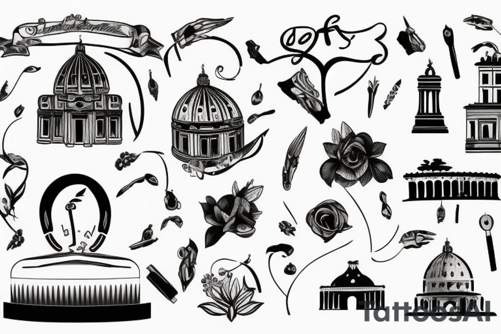 Rome, Italy tattoo idea