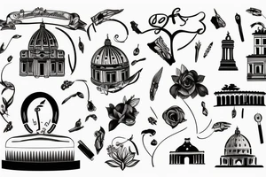 Rome, Italy tattoo idea