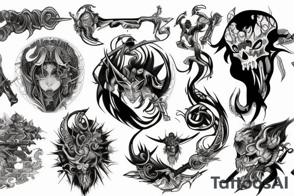 demon slayer tattoo idea