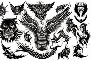 demonic tattoo idea