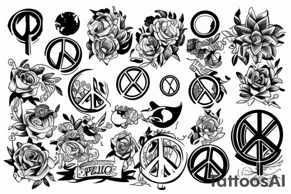Peace tattoo idea