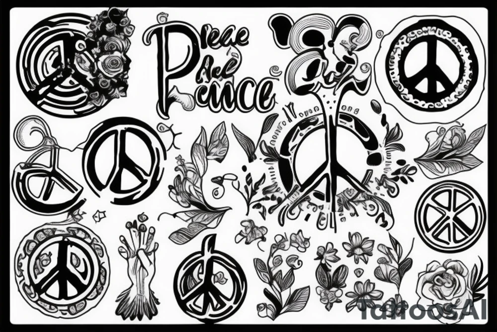 Peace tattoo idea