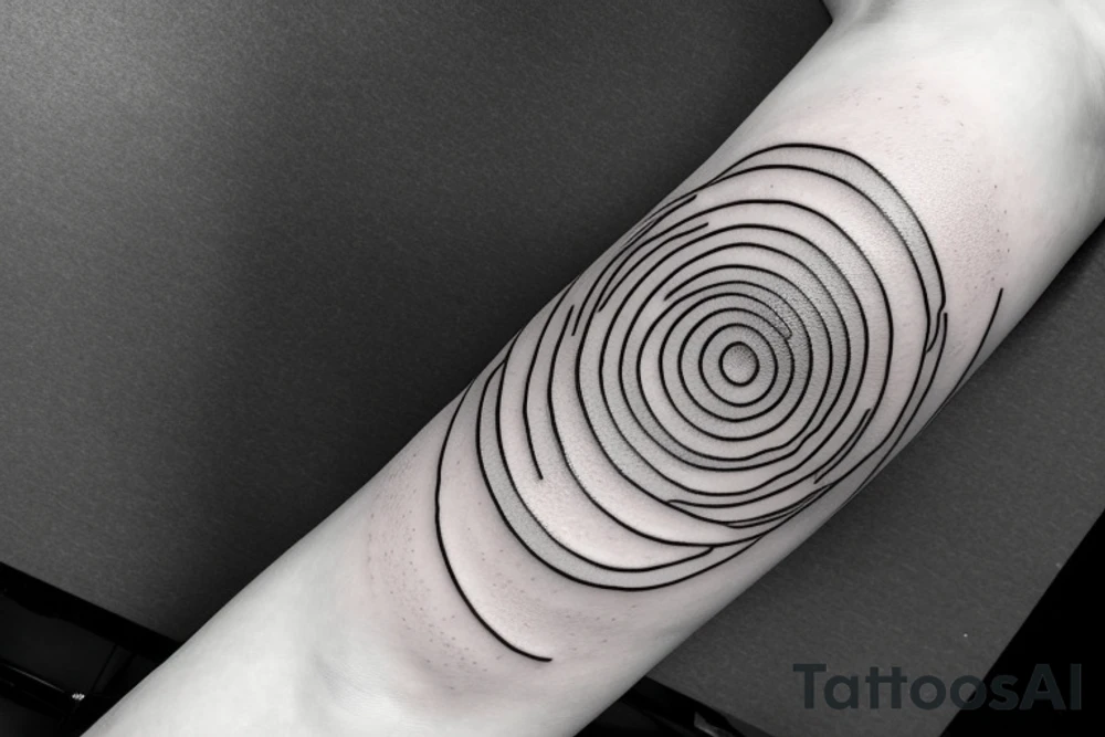 Black hole circle crossed by half a line, time map, slim lines tattoo idea Black hole circle crossed by half a line, time map, slim lines tattoo idea