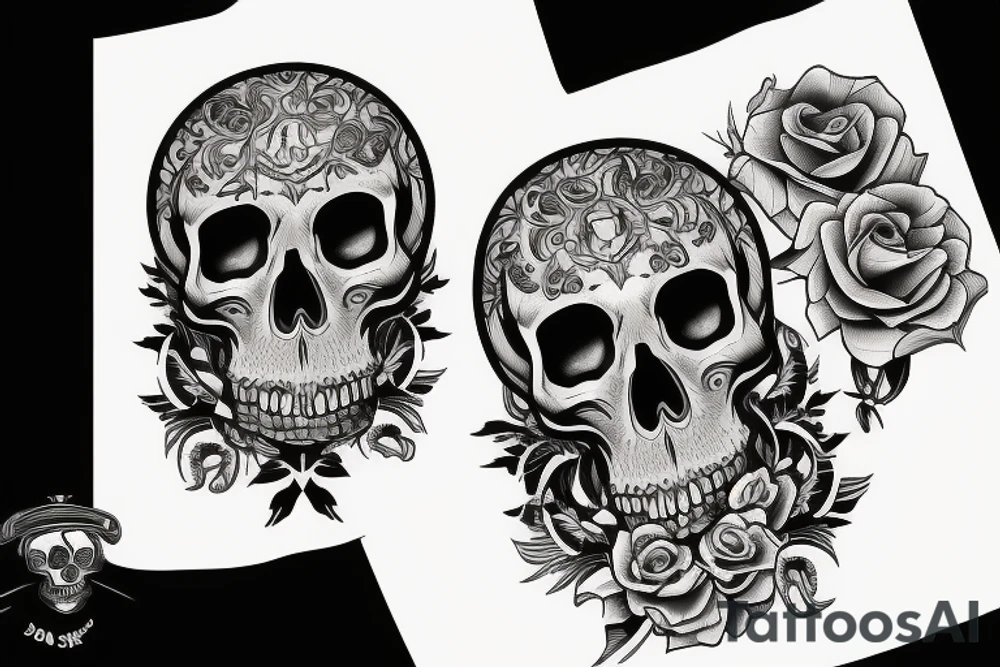 skull tattoo idea