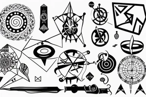 spinning top with the phrase "free your mind" tattoo idea