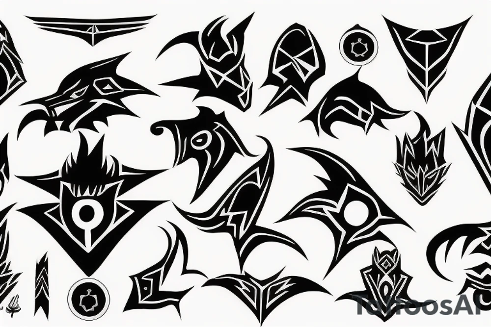 Shadow the hedgehog symbol tattoo idea