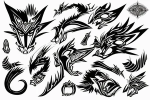 Shadow the hedgehog with lines around tattoo idea