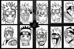 Naruto, One peice tattoo idea