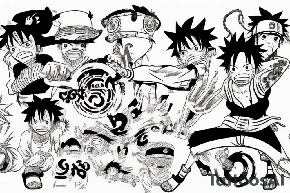 Luffy, Naruto tattoo idea