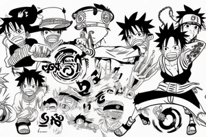 Luffy, Naruto tattoo idea