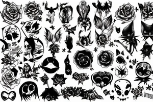 small kinda gothy cute and hot tattoo idea