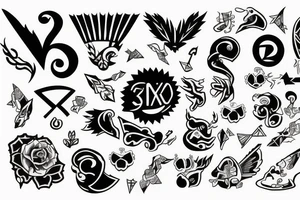 small y2k style tattoo idea
