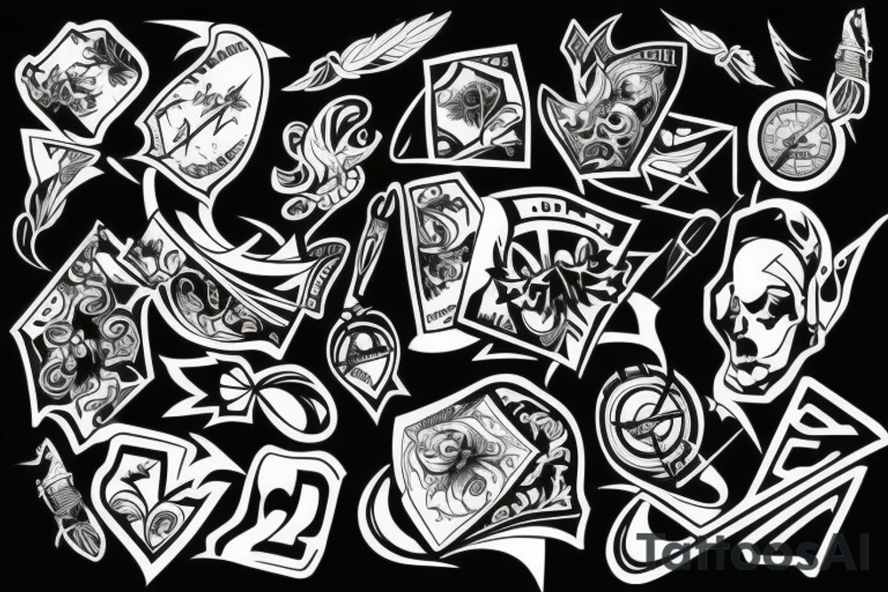 small y2k style tattoo idea