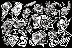 small y2k style tattoo idea