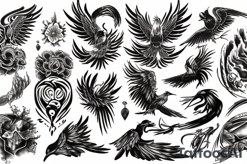 Phoenix tattoo idea