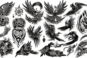 Phoenix tattoo idea