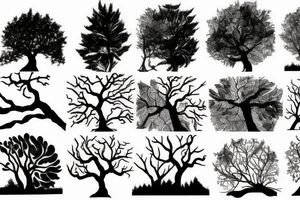 Tree and river tattoo idea
