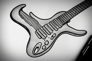 a fender stratocaster tattoo idea