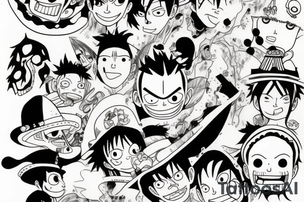 luffy tattoo idea