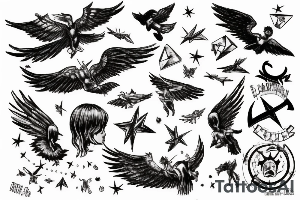 icarus falling from the sky tattoo idea