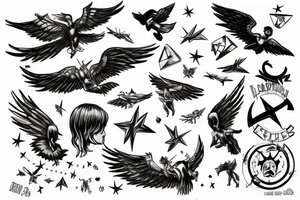 icarus falling from the sky tattoo idea