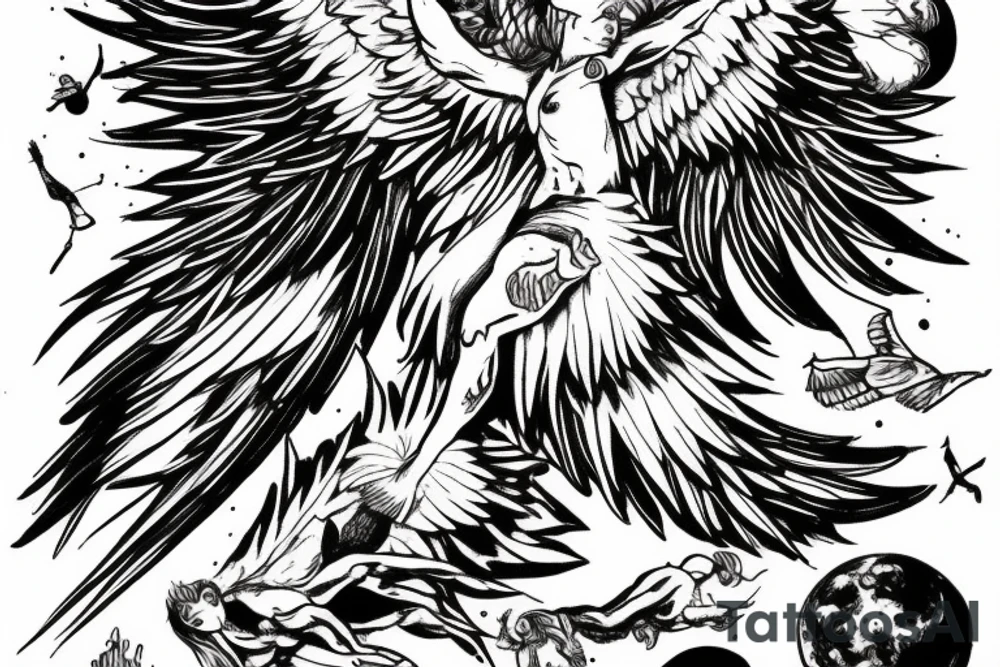 icarus falling from the sky tattoo idea