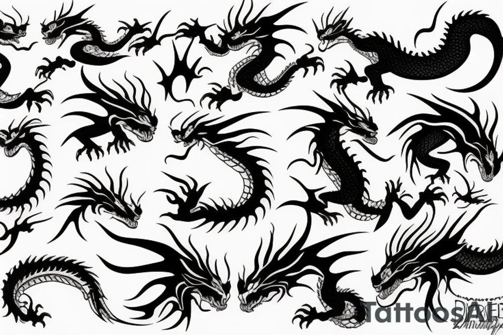 Dragon tattoo idea