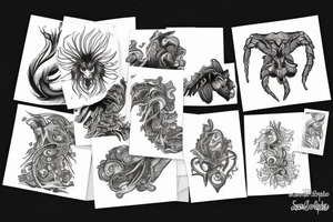 aries and scorpio tattoo idea