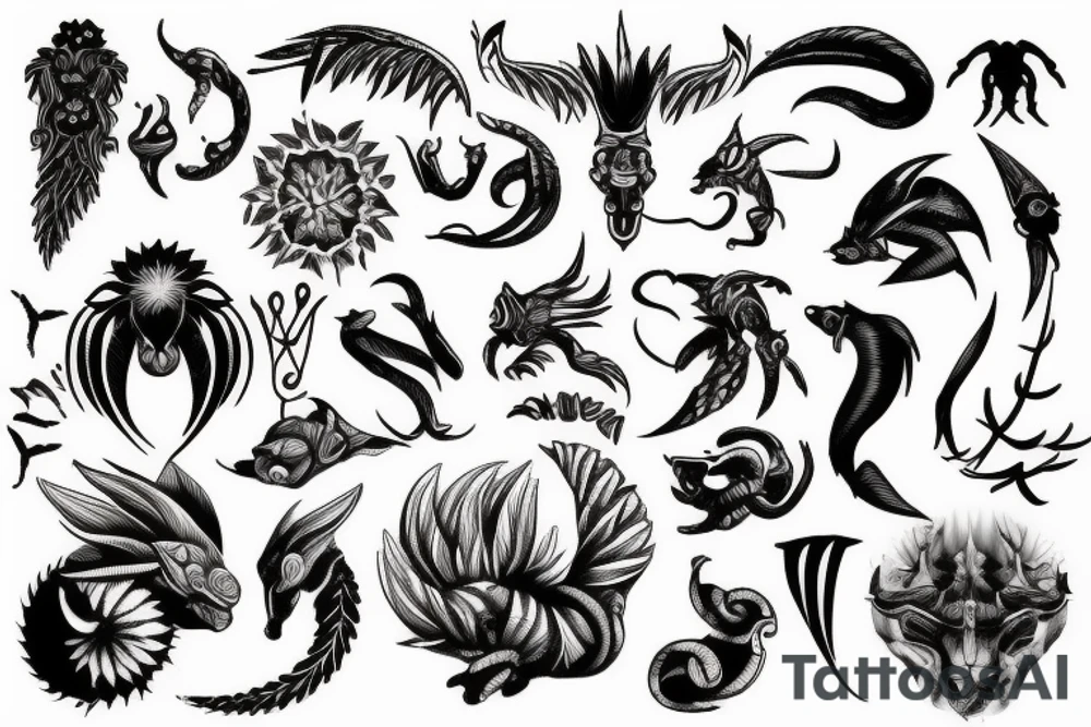 aries and scorpio tattoo idea