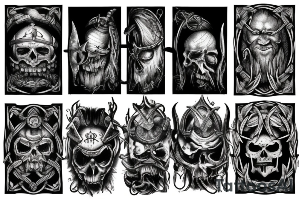 Horror, harmony, vikings tattoo idea