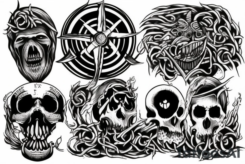 Horror, harmony, vikings tattoo idea