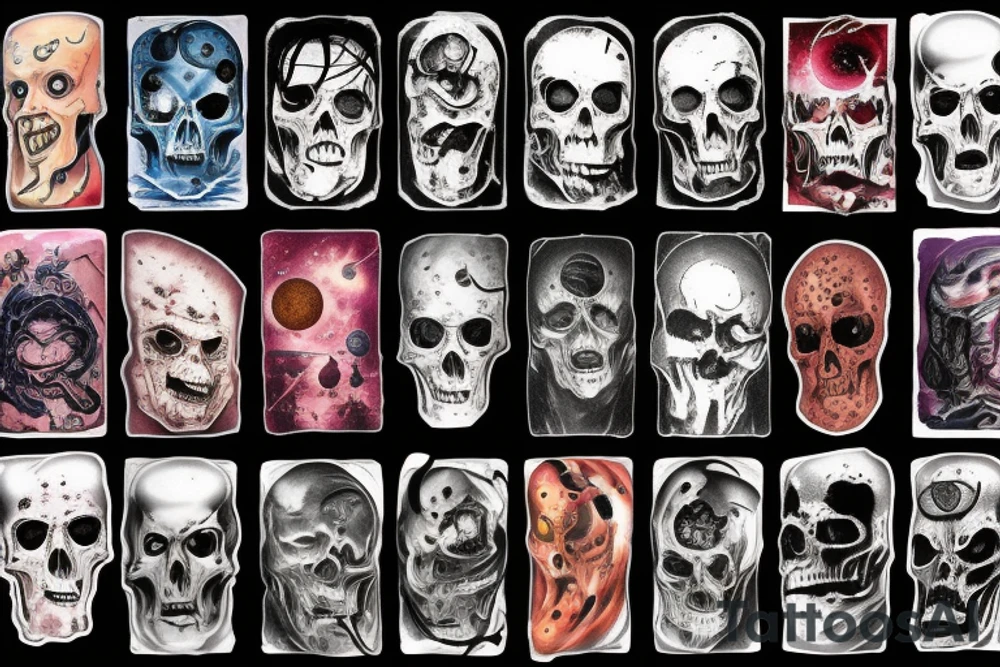 Space, planets, horror tattoo idea