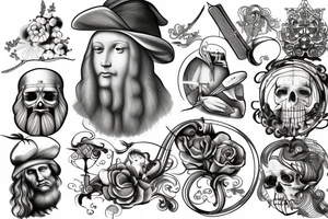 Leonardo Da Vinci tattoo idea