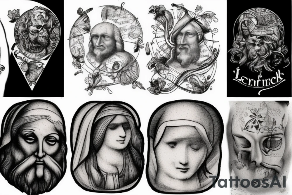 Leonardo Da Vinci tattoo idea
