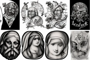 Leonardo Da Vinci tattoo idea