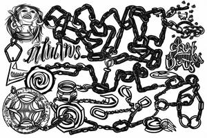 chains tattoo idea