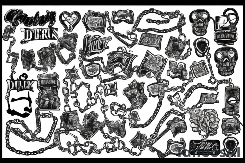 chains tattoo idea