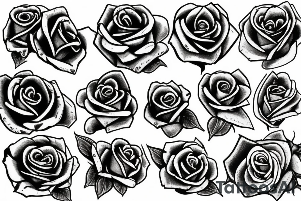 roses & chains tattoo idea