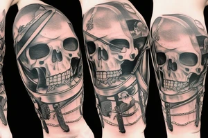 pirate ship tattoo idea