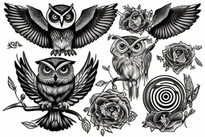 Athena with owl tattoo idea